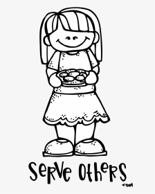 Serving Others Clipart Black And White, HD Png Download, Transparent PNG