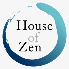 House Of Zen Logo Blue Square Border Transparent Bg - Circle, HD Png Download, Transparent PNG