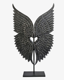 Wood Angel Wings On Stand For Sale - Angel Wing Sculpture On Stand, HD Png Download, Transparent PNG