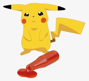 Png Download Cry Clipart Dont - Pikachu With Ketchup Transparent, Png Download, Transparent PNG