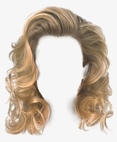 #hair #blonde #curls #retro #freetoedit - Curly Blonde Hair Png, Transparent Png, Transparent PNG