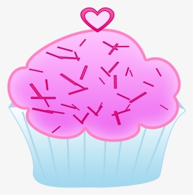 Vanilla Cupcake Clipart Deviantart Deviantart Pink - Cupcake Clipart Free, HD Png Download, Transparent PNG