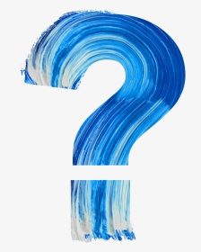 What S The Difference Between Data Analysts And Business - Brush Stroke Question Mark Blue, HD Png Download, Transparent PNG