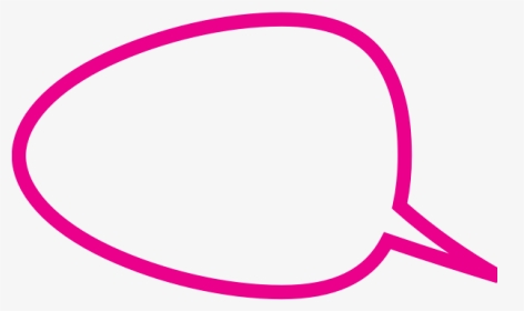 Speech Bubble Pink Outline, HD Png Download, Transparent PNG