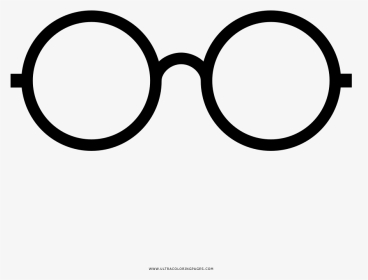 Glasses Coloring Page - Harry Potter Glasses Coloring Page, HD Png Download, Transparent PNG
