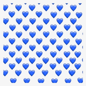 #blue #hearts #blueheart #emoji #emojis #blueemoji - Orange Heart Emoji Background, HD Png Download, Transparent PNG