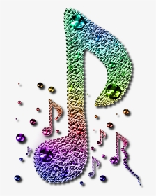 Multi Coloured Plated Musical Notes Design 5 By Jssanda - Color Musical Notes Clipart, HD Png Download, Transparent PNG