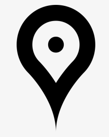 Location Pointer - Google Maps Logo Black And White, HD Png Download, Transparent PNG