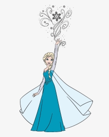 Elsa Clip Art From Frozen - Elsa Clipart, HD Png Download, Transparent PNG