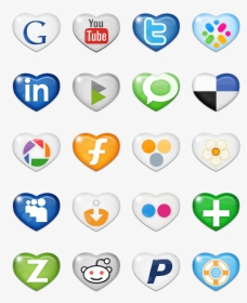 Sweet Social Media Icon Pack By Custom Icon Design - Social Media Icons, HD Png Download, Transparent PNG