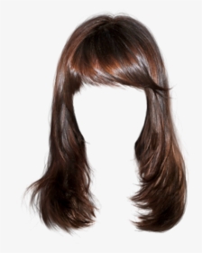 #wig #hair #brown - Brunette Hair Transparent, HD Png Download, Transparent PNG
