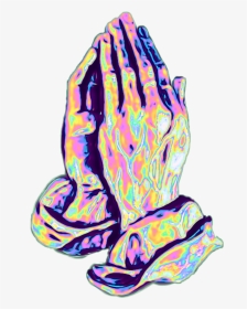 #hands #prayer #hand #praying #hologram #holographic - اللهم قرب بيننا وبين دعواتنا, HD Png Download, Transparent PNG