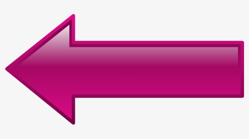 Pink Arrow Pointing Left, HD Png Download, Transparent PNG