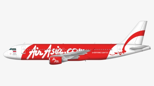 Air Asia Indonesia Plane Png, Transparent Png, Transparent PNG