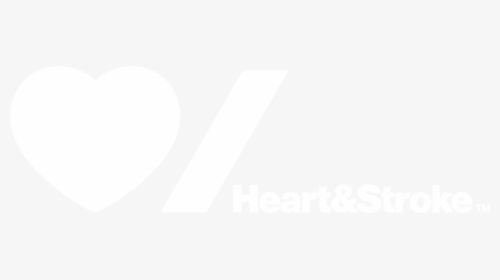 Heart And Stroke Foundation Logo White, HD Png Download, Transparent PNG