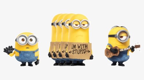 I Love Motion Graphics - Minion Im With Stupid, HD Png Download, Transparent PNG