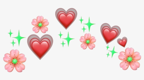 #flower #heart #flowercrown #heartcrown #aesthetic - Purple Heart Crown Png, Transparent Png, Transparent PNG