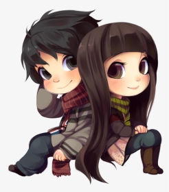 Chibi Couple Anime, HD Png Download, Transparent PNG