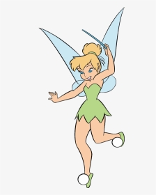 Tinkerbell Clipart With Wand, HD Png Download, Transparent PNG
