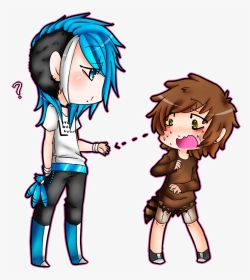 Chibi Couple Holding Hands Base - Anime Chibi Hand Drawing, HD Png Download, Transparent PNG