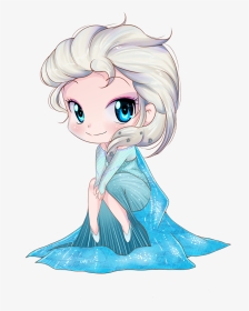 Elsa Frozen Chibi, HD Png Download, Transparent PNG
