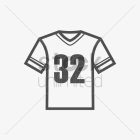 American Football Jersey Vector Image - Vector Football Jersey, HD Png Download, Transparent PNG