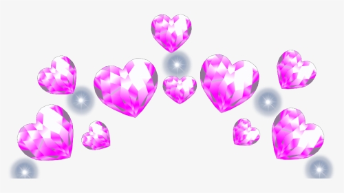 #freetoedit #hearts #heartcrown #pinkcrown #aesthetic - Heart, HD Png Download, Transparent PNG