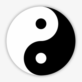 The Black And White Yin And Yang Symbol - Yin And Yang Clip Art, HD Png Download, Transparent PNG