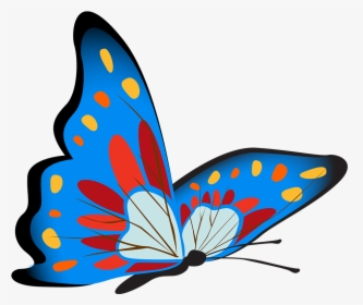 Transparent Colorful Butterflies Clipart - Butterfly Design On Paper, HD Png Download, Transparent PNG