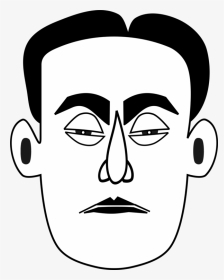 Emotion,art,monochrome Photography - Dad Face Clip Art Black And White, HD Png Download, Transparent PNG