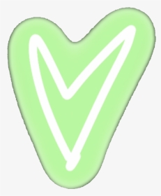 #hearts #heart #aesthetic #neon #green - Heart, HD Png Download, Transparent PNG