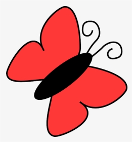 Red Butterfly Clipart, HD Png Download, Transparent PNG