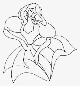 Dancer 44 Line Drawing - Princess Painting Black And White, HD Png Download, Transparent PNG