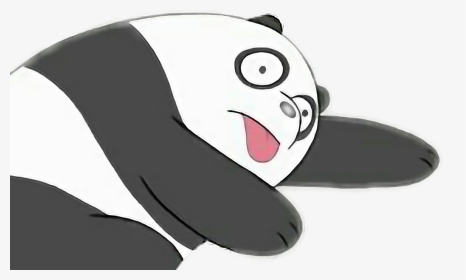 #panda #webarebears #osopanda #oso #dead #cute #blackandwhite - Dead Panda Cute, HD Png Download, Transparent PNG