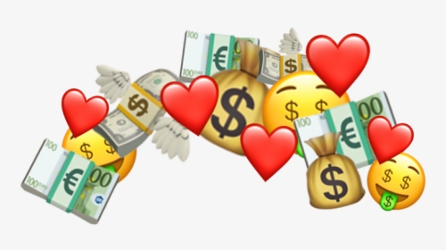 #moneycrown #money #money Crown #crown #heartcrown - Heart, HD Png Download, Transparent PNG