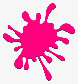 Splat Vector Pink - Rainbow Paint Splat Clipart, HD Png Download, Transparent PNG