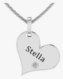 Solid Sterling Silver Engraved Heart Shaped Necklace - Locket, HD Png Download, Transparent PNG