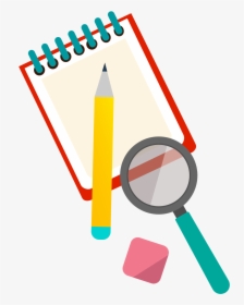 Laptop Pencil Clip Art Notebooks Pencils Supplies - Background Design Clipart School Supplies, HD Png Download, Transparent PNG