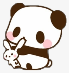 #kawaii #cute #panda #bunny #conejokawaii - Cute Panda And Bunny, HD Png Download, Transparent PNG