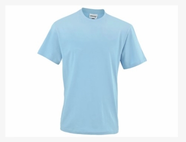 Basic 160 Crew Neck Gents T-shirt Light Blue Size Medium - Active Shirt, HD Png Download, Transparent PNG