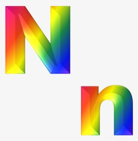 Rainbow Letter N Png, Transparent Png, Transparent PNG