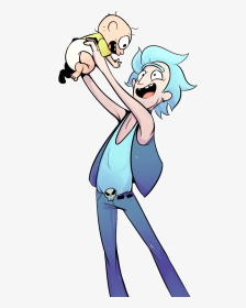 Rick And Baby Morty Fan Art, HD Png Download, Transparent PNG