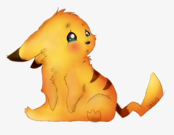 Cute Sad Pikachu - Cartoon, HD Png Download, Transparent PNG