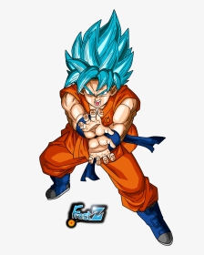 Clip Art Royalty Free Download Goku Blue By Chronofz - God Goku Blanco, HD Png Download, Transparent PNG