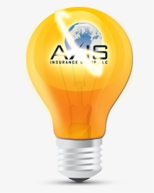 Axis Glossy Orange Light Bulb - Light Bulb Icon, HD Png Download, Transparent PNG