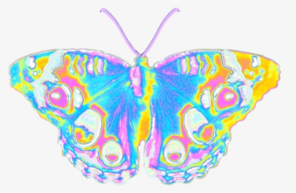 #butterfly #holographic #pastel #wings #spring #summer - Swallowtail Butterfly, HD Png Download, Transparent PNG