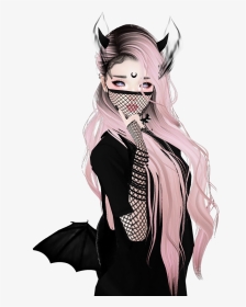 Aesthetic Black And White Anime Girl, HD Png Download, Transparent PNG