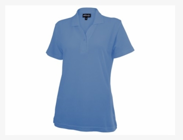 Basic Pique Ladies Golfer Light Blue Size Medium - Polo Shirt, HD Png Download, Transparent PNG