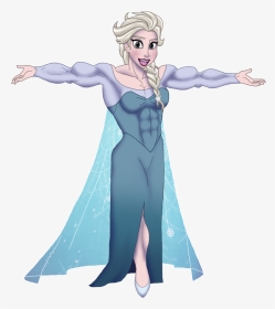 Elsa Frozen Muscle, HD Png Download, Transparent PNG