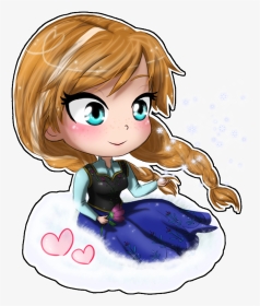 Disney Princess Elsa Chibi Draw, HD Png Download, Transparent PNG